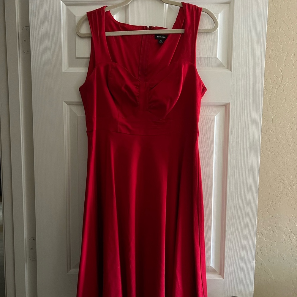 Torrid Rockabilly Red Dress